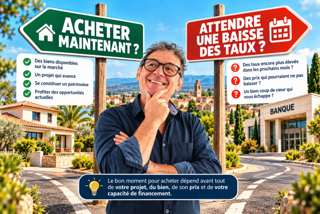 Acheter maintenant ou attendre une baisse des taux immobiliers à Coursan et dans le Grand Narbonne